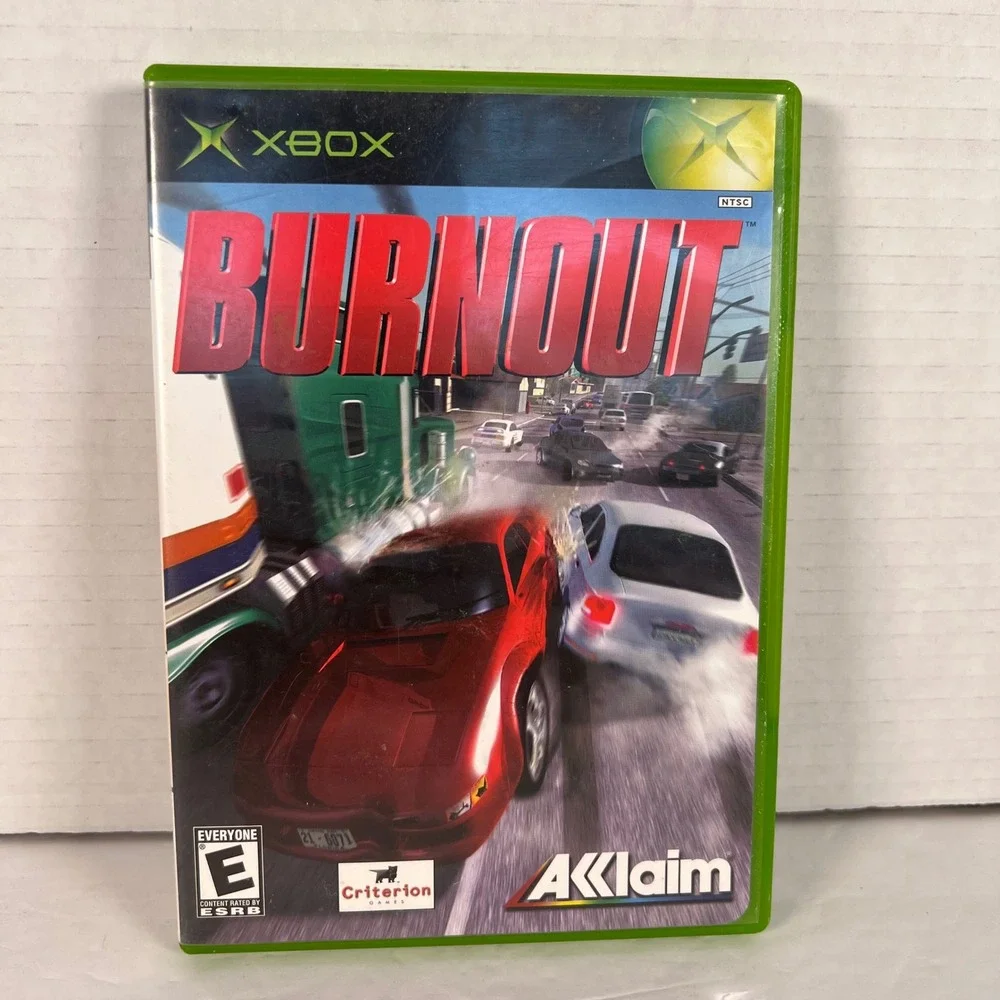 Burnout Microsoft Xbox 2002 Original Racing Game Complete With Manual NTSC